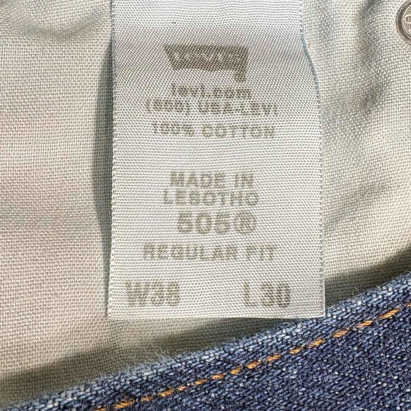Levi’s-505 regular fit men’s jeans. Size 38x30 Dark wash. New w/o tags! - Picture 4 of 14